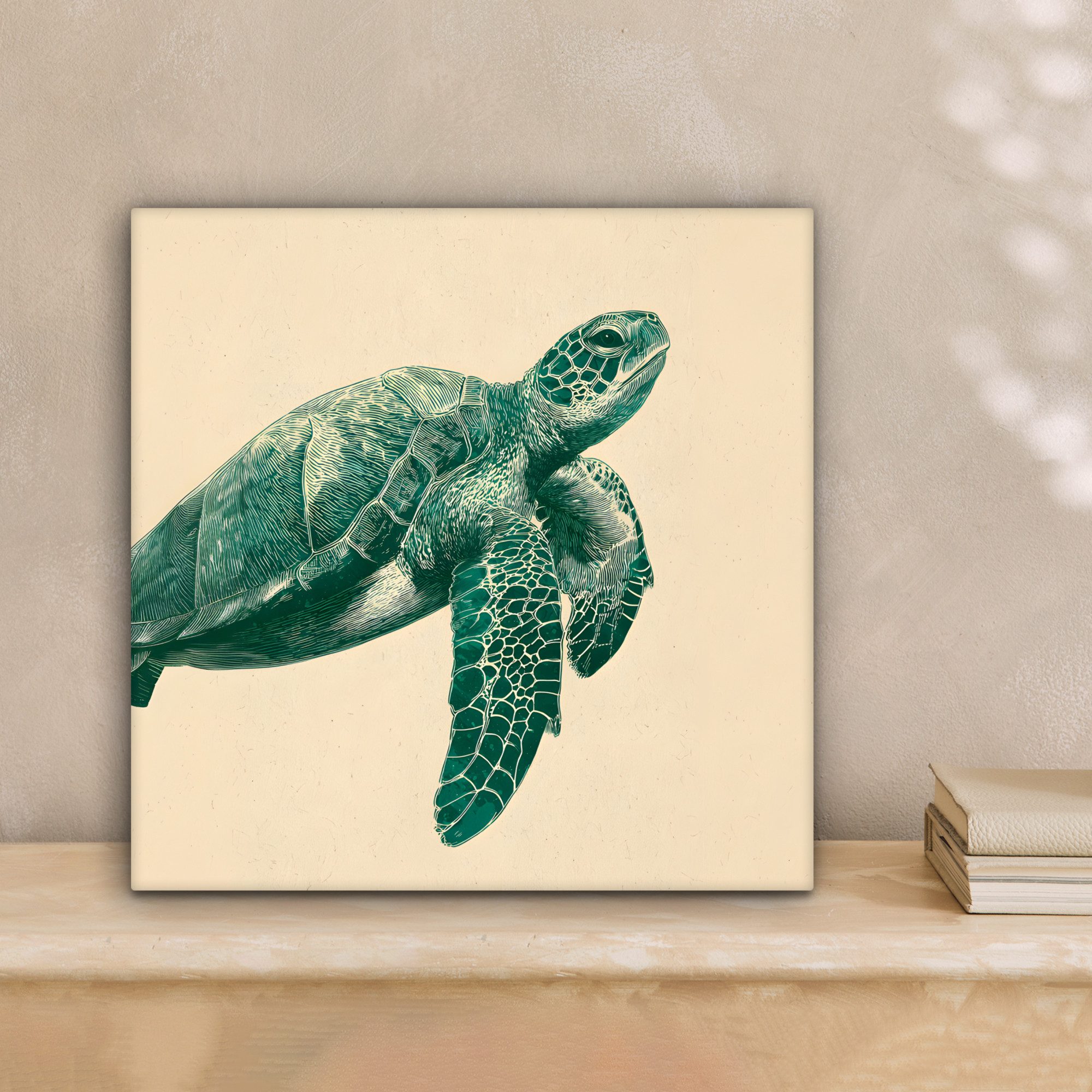 OneMillionCanvasses® Leinwandbild Schildkröte - Elegant - günstig online kaufen