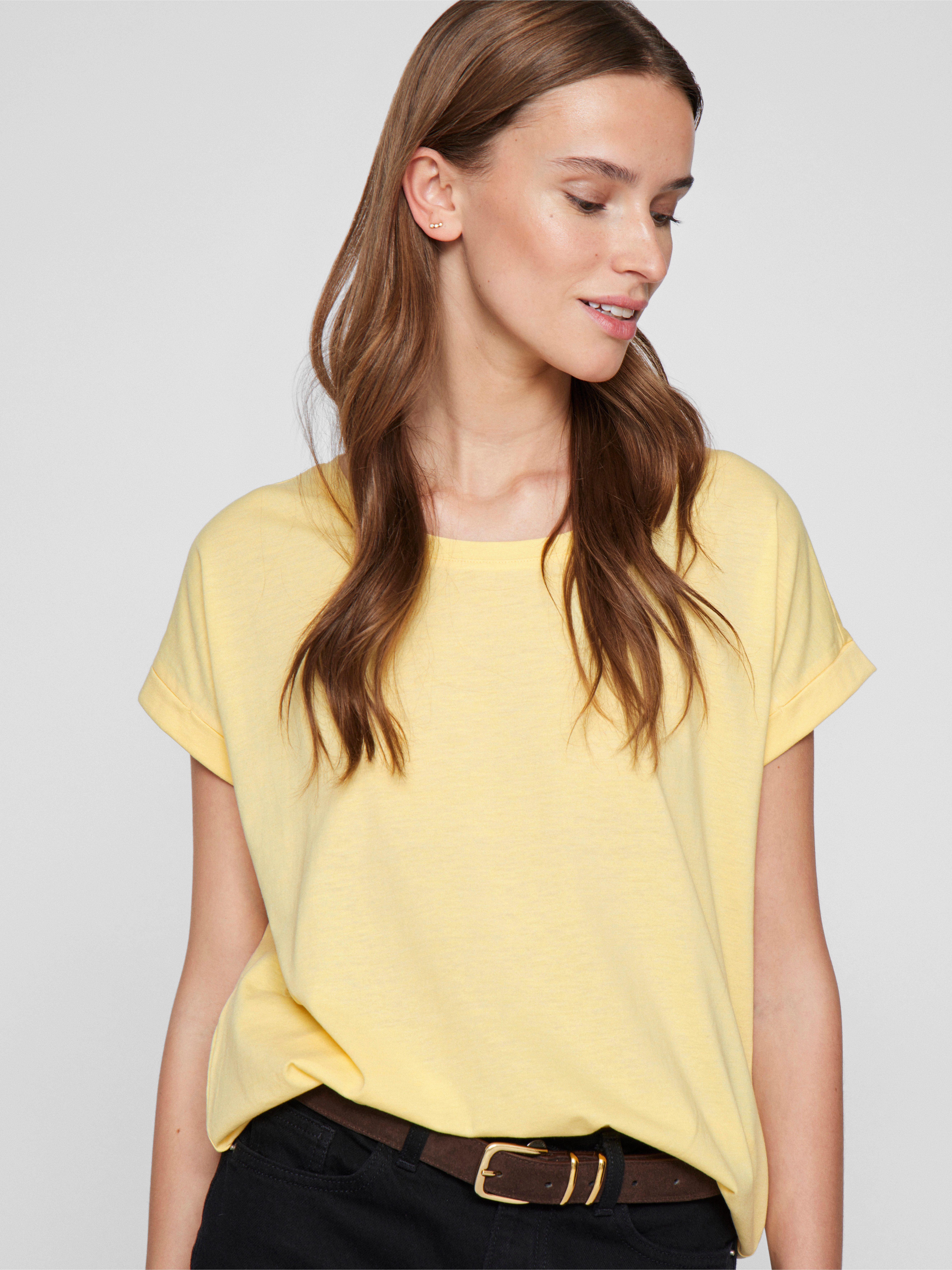 Vila Rundhalsshirt VIDREAMERS NEW PURE T-SHIRT/SU-NOOS günstig online kaufen