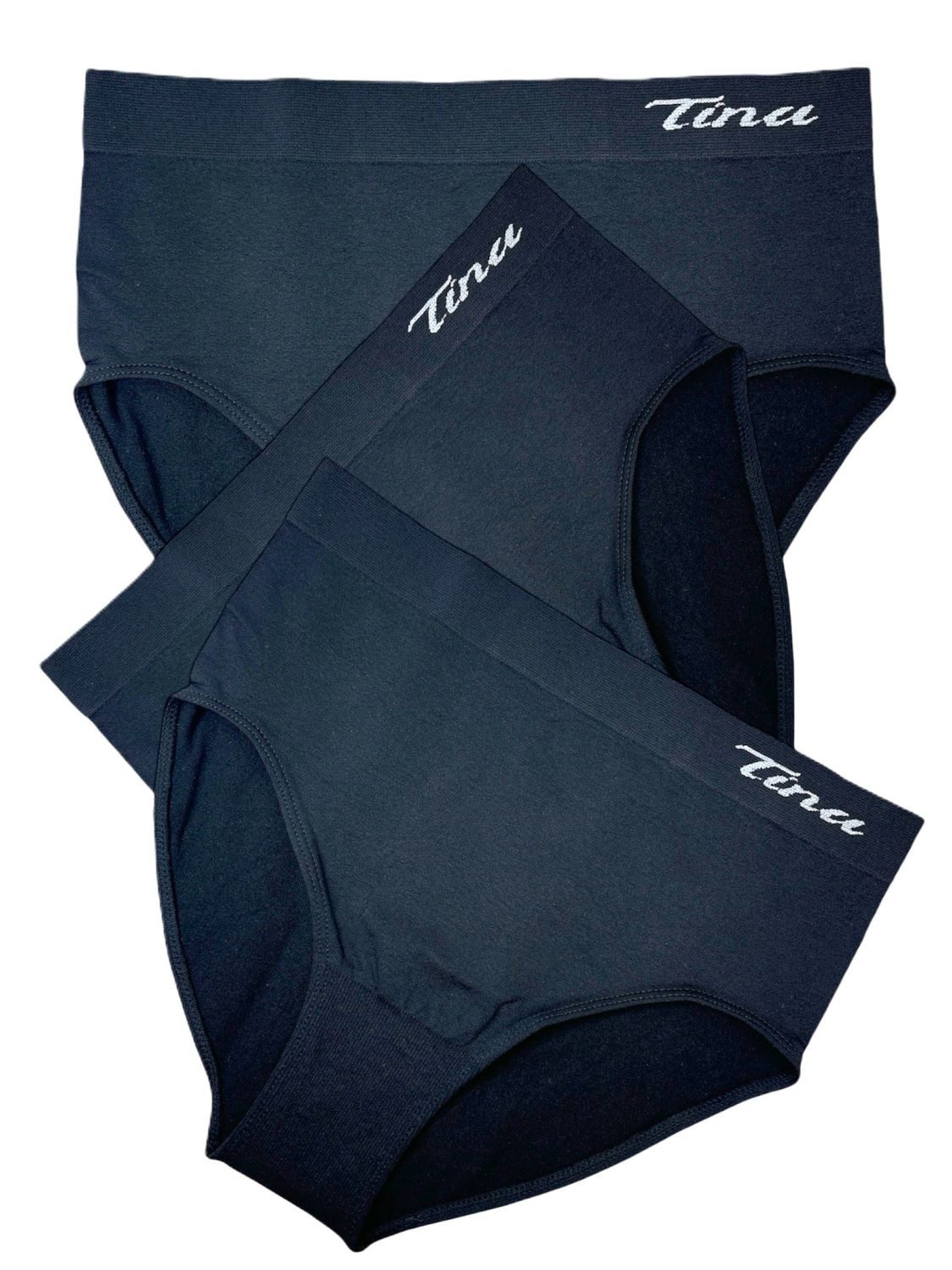 Dekker Taillenslip Damenslip "Tina" Seamless ohne Nähte super elastisch (Packung, 3er Pack) mit Logoschriftzug am Wäschebund