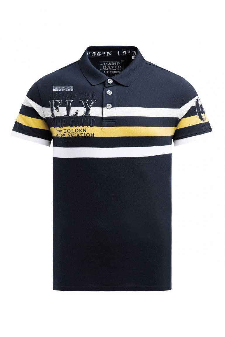 CAMP DAVID Poloshirt mit Streifen-Design und günstig online kaufen
