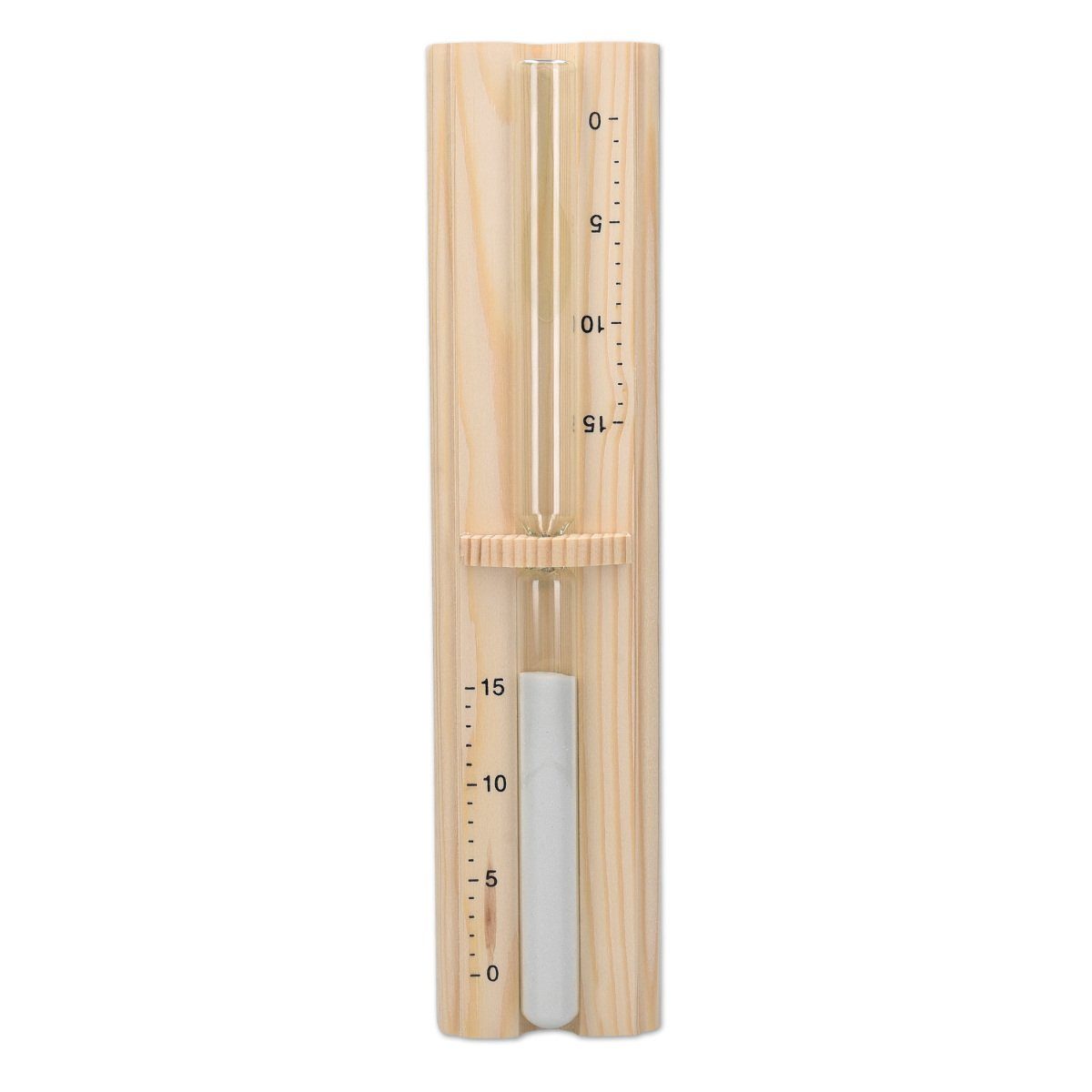 Wanduhr Sauna Sanduhr aus Kiefernholz - 15 Minuten - hitzebeständig
