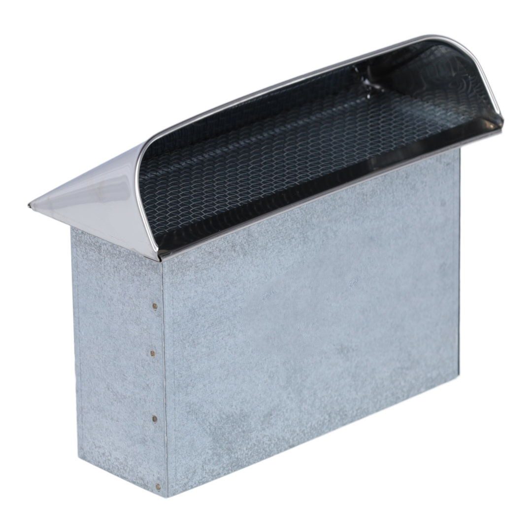 Subtiel Lüftungsschacht Flachkanal Außenluft-Anschluss mit Insektenschutzgitter