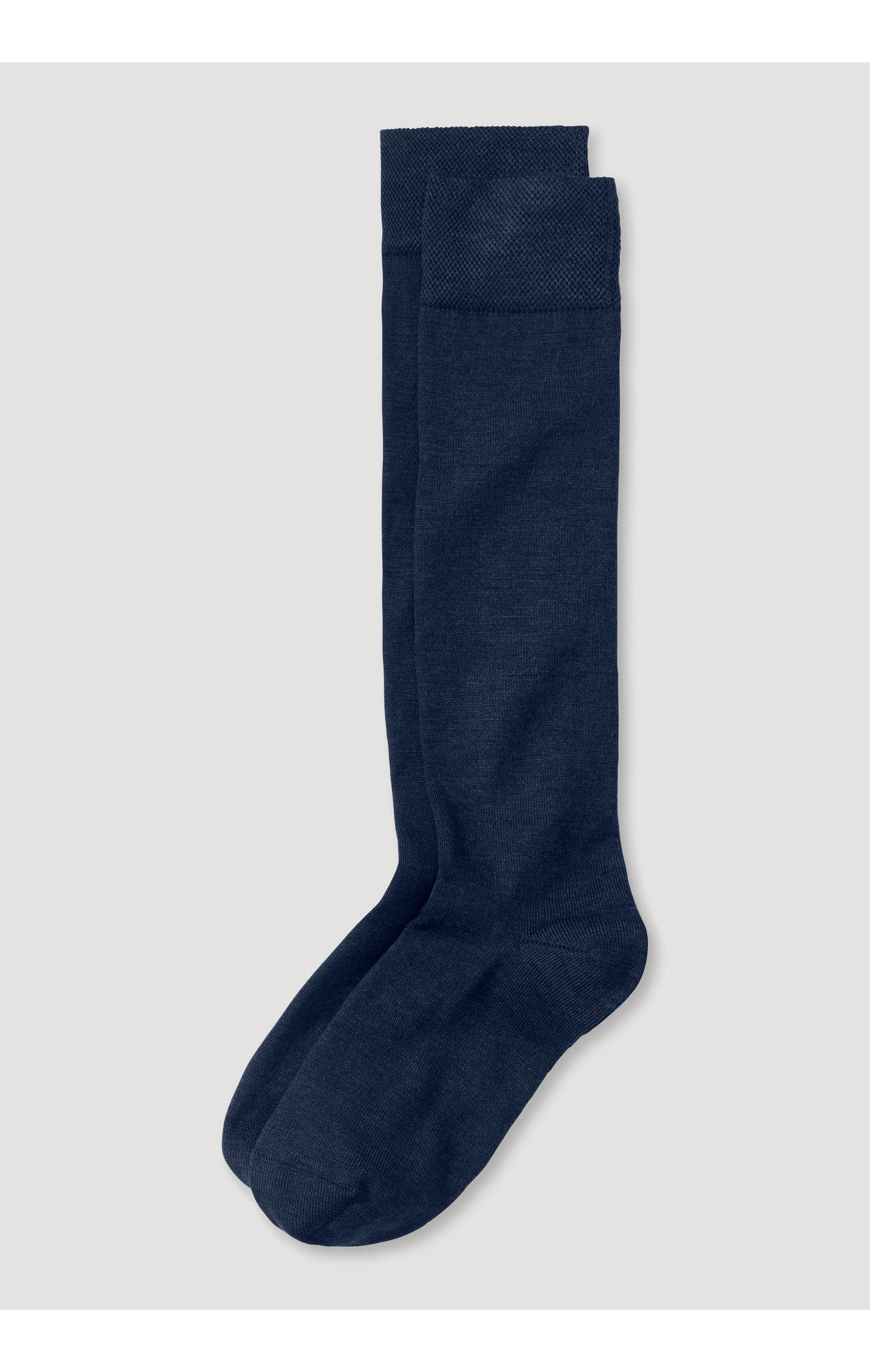 Hessnatur Socken aus Bio-Schurwolle mit Bio-Baumwolle (1-Paar) marine