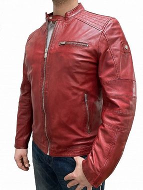 Milestone Lederjacke Herren Lederblouson aus Lammnappa Leder