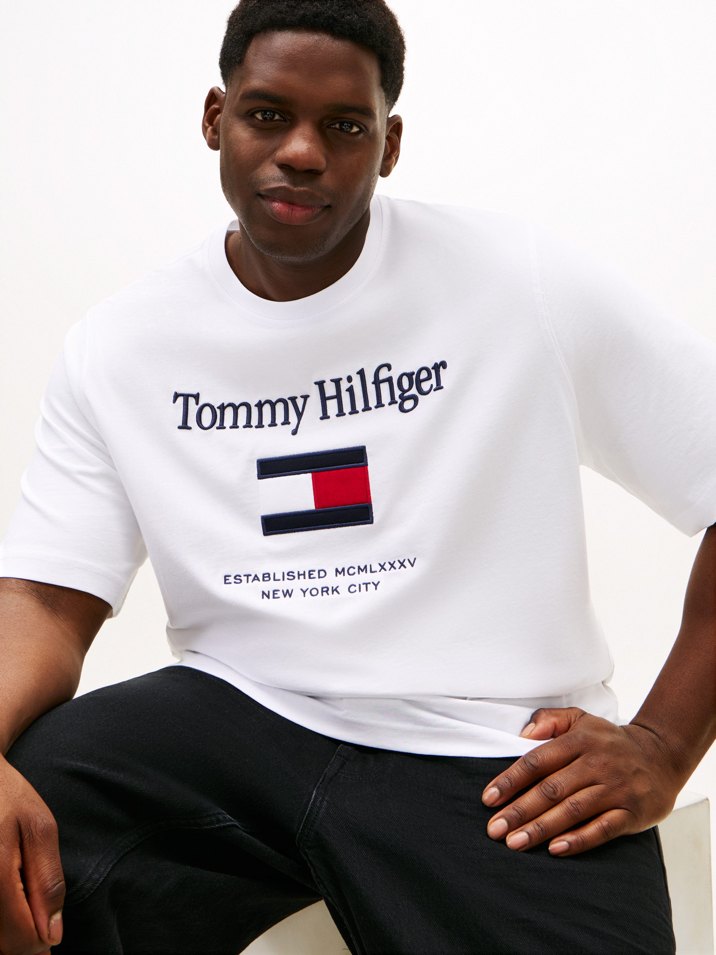 Tommy Hilfiger Big & Tall T-Shirt BT-TOMMY EMBRO FLAG Große Größen günstig online kaufen