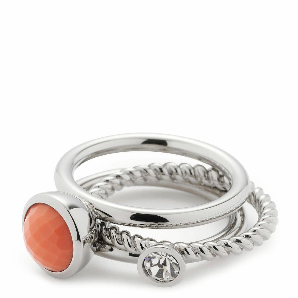 LEONARDO Ring-Set Letizia 17 2er-Set rot...