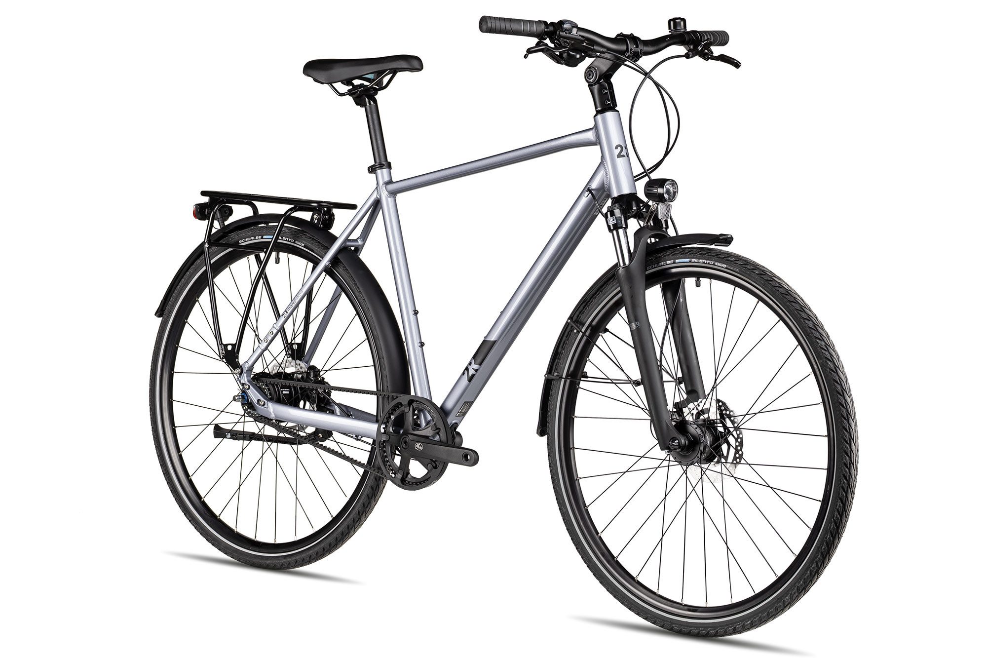 2R Manufaktur Cityrad TRX TWO, 8 Gang Shimano Nexus 8-Gang SG-C6001-8D Schaltwerk, Nabenschaltung Freilauf, hydraulische Scheibenbremse schwarz/grau