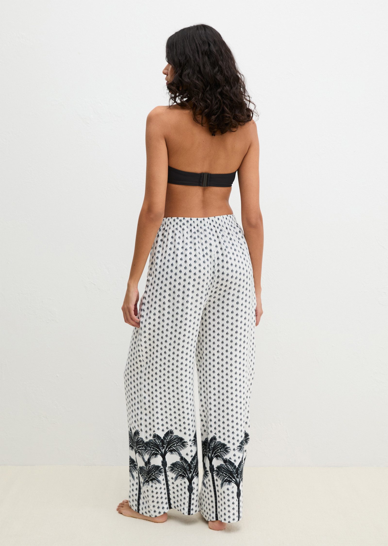 Marc O'Polo Strandhose Beach Cover-Up Strandhose, sommerlicher Allover-Print – Bild 3 von 4