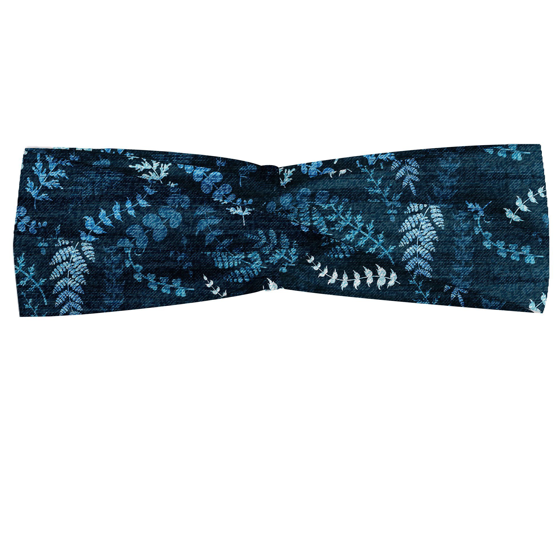 Abakuhaus Elastisch Angenehme Stirnband accessories alltags Blumenstrudel Blau Ast und Blätter