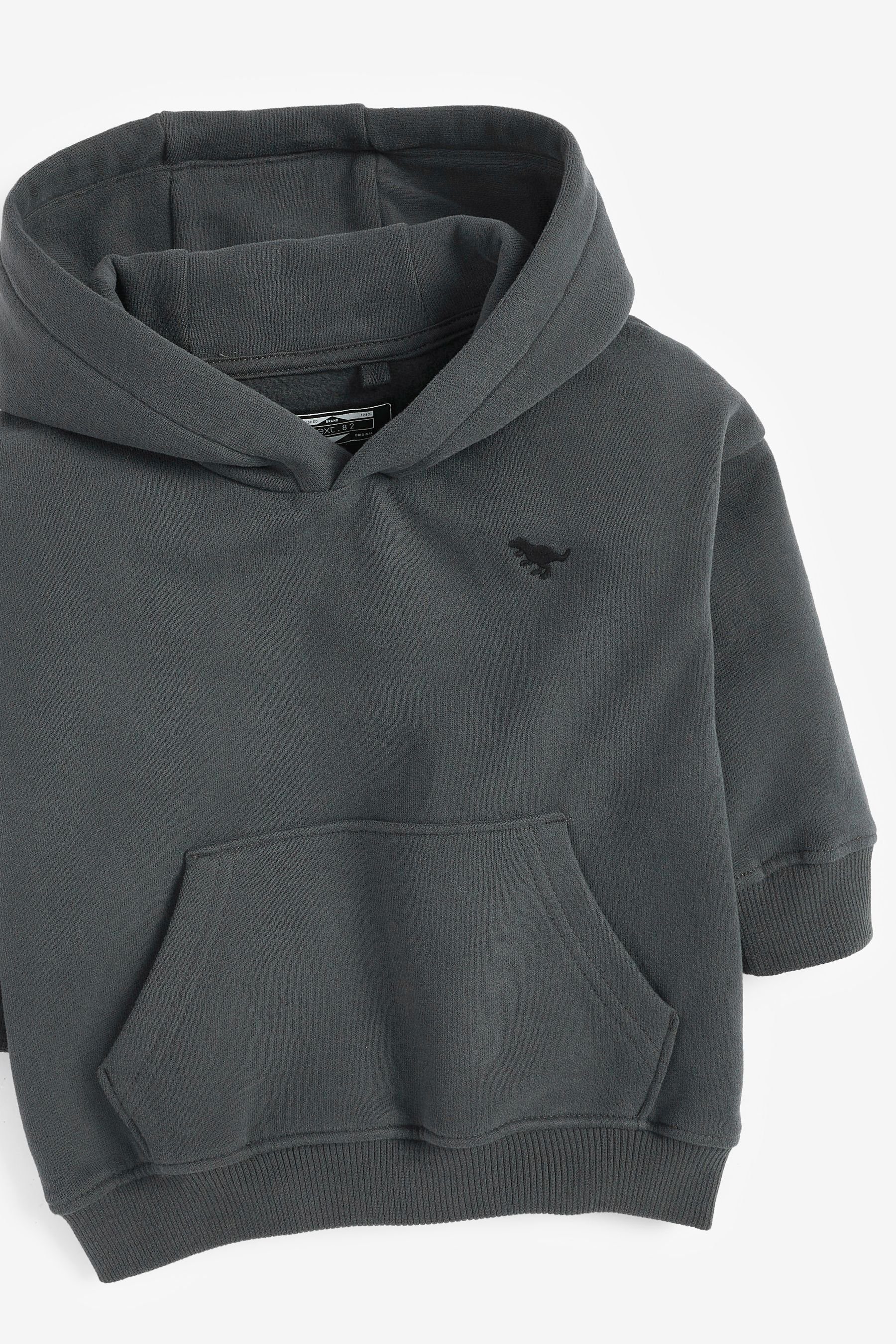 Weiche Next Grey Jersey aus Charcoal Hose Kapuzensweatshirt (1-tlg)