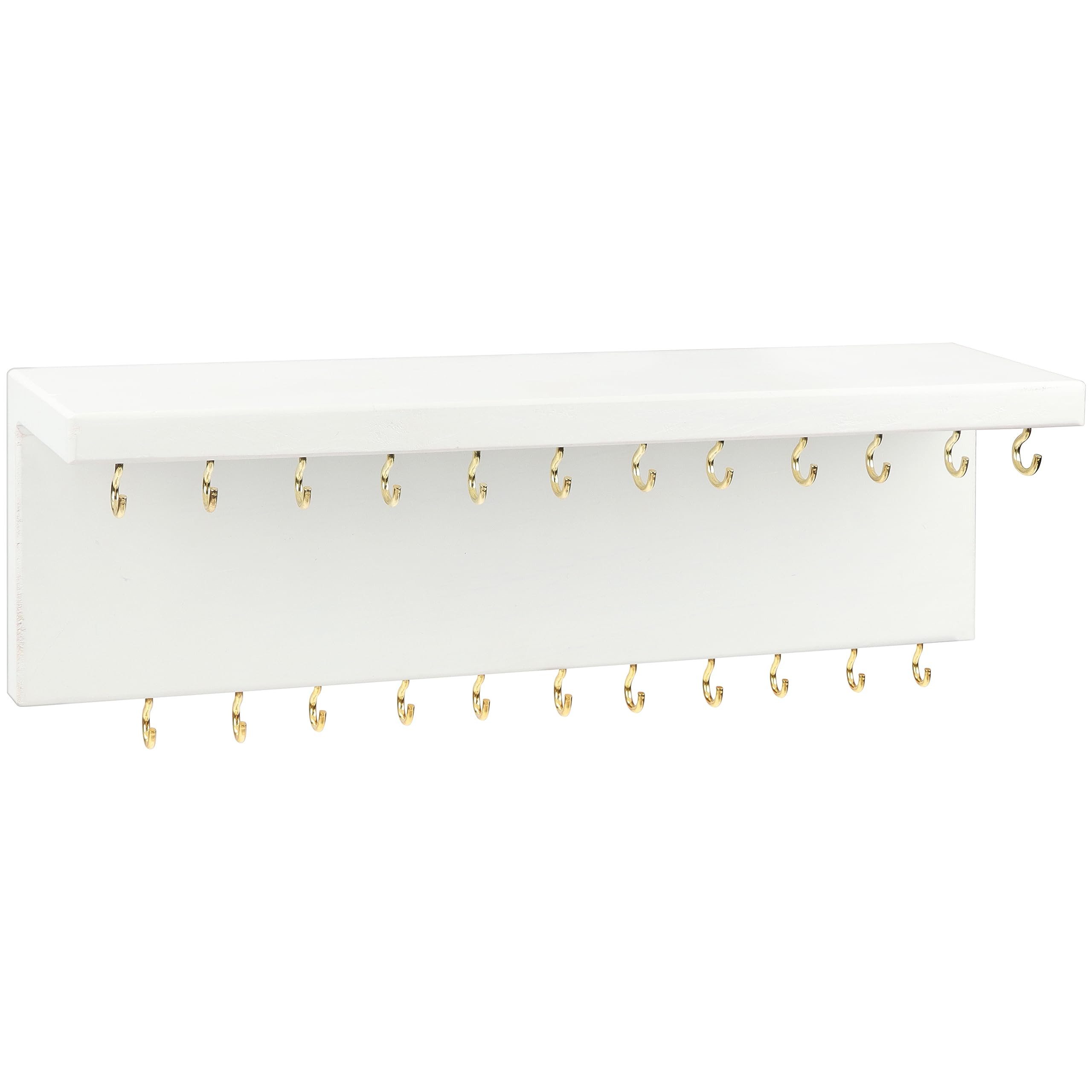 Belle Vous Schmuckschrank White Jewelry Holder Wall Shelf (1-St) günstig online kaufen