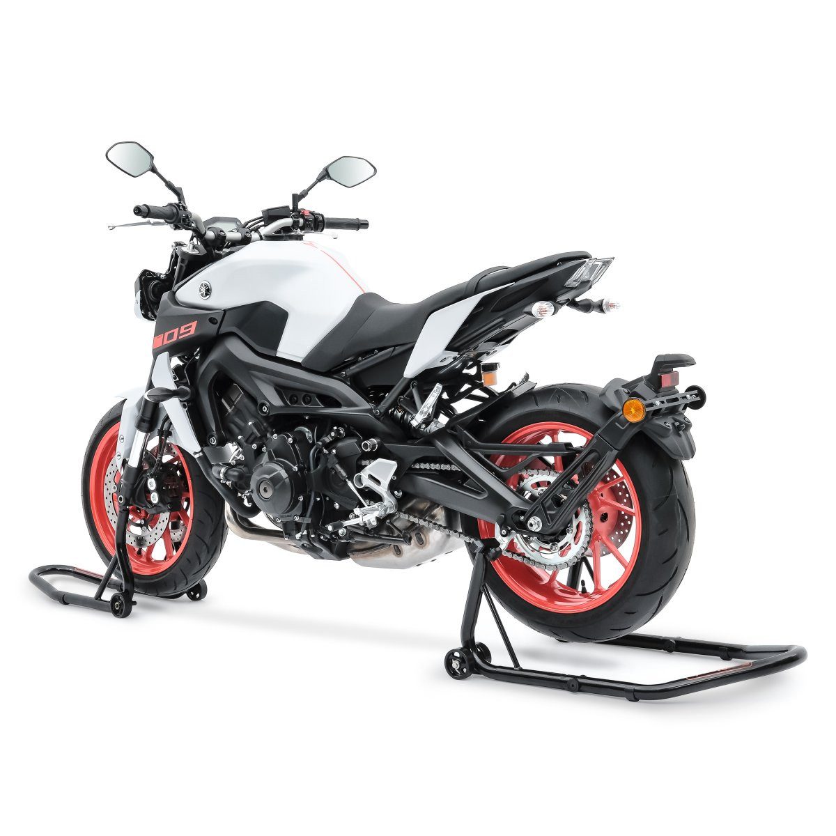 ConStands Motorradheber Montageständer Set für Yamaha MT-07 / Tracer 700 Motorradständer vorne