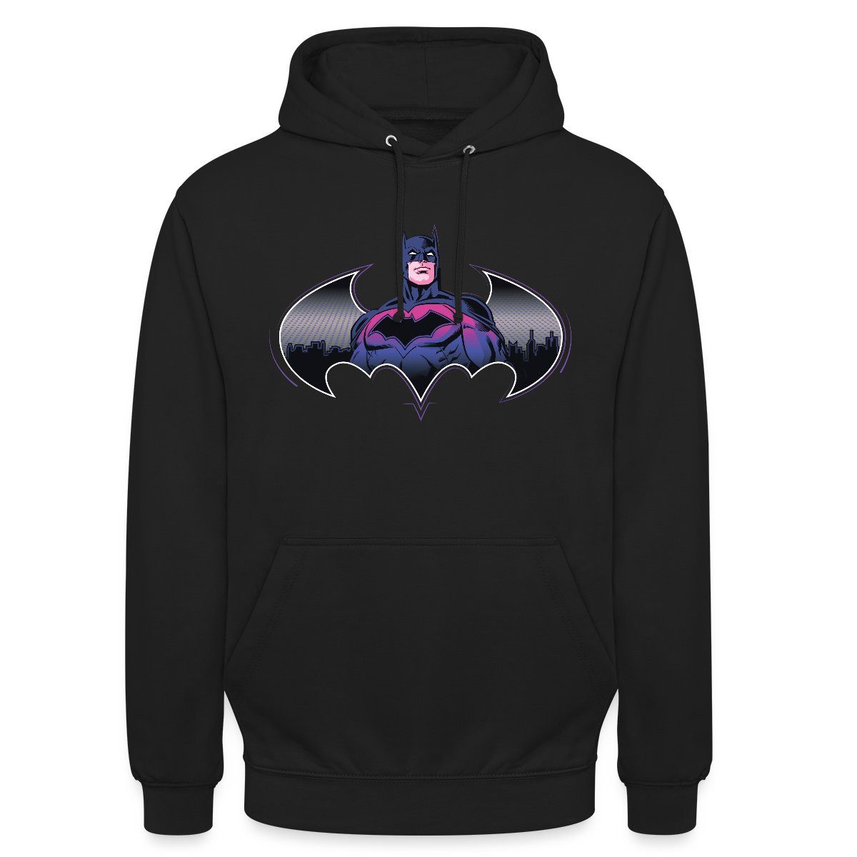Spreadshirt Hoodie Batman Cooles Design Mit Logo Und Pinkem Kostüm Unisex Hoodie (1-tlg)