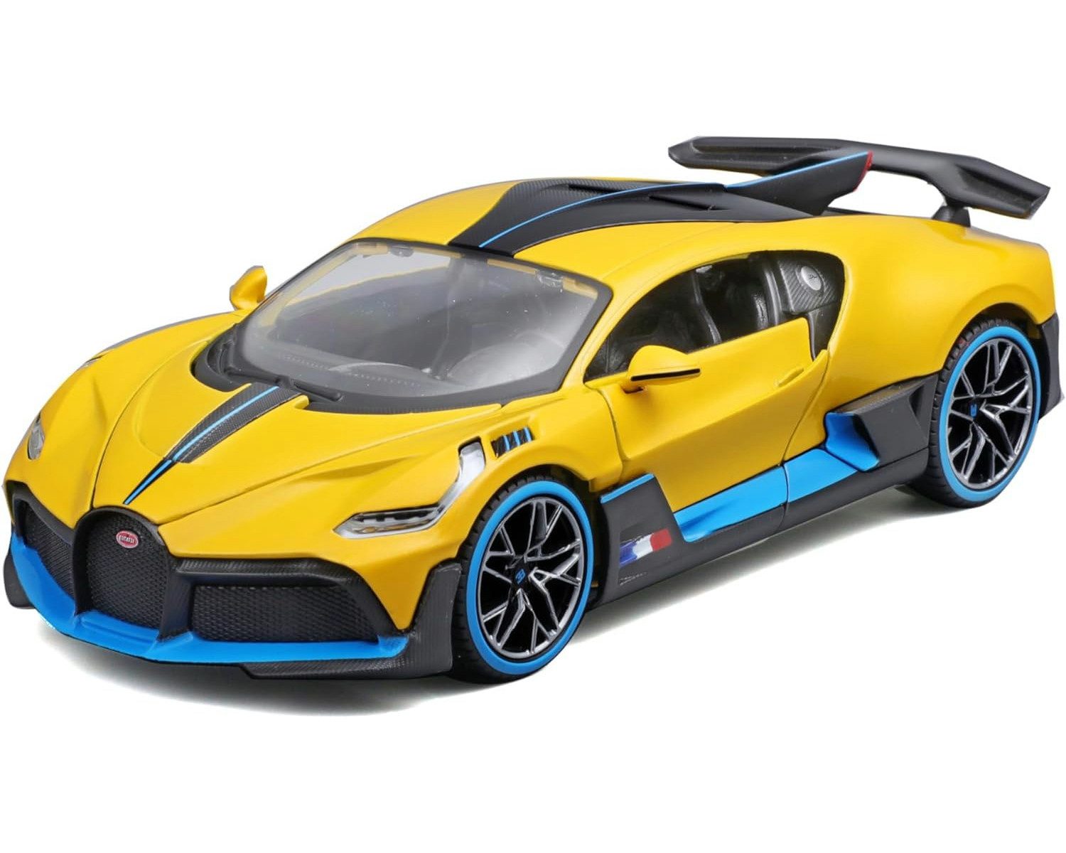 Maisto® Modellauto Bugatti Divo (gelb), Maßstab 1:24, detailliertes Modell