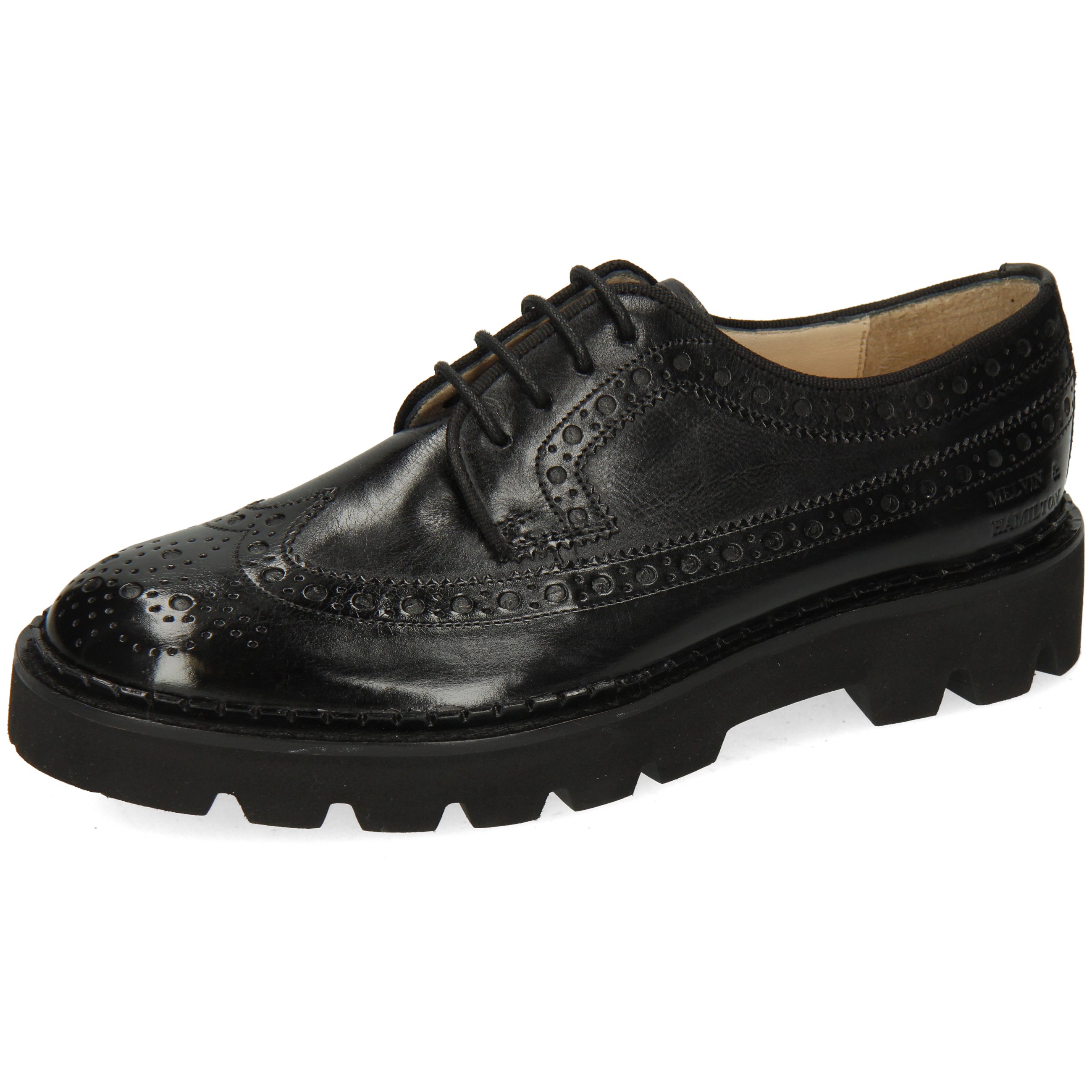 Melvin & Hamilton Jade 2 Schnürschuh Monza Black Lining Nappa