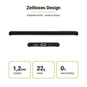 Artwizz Smartphone-Hülle Artwizz TPU Case - Artwizz TPU Case - Ultra dünne, elastische Schutzhülle mit matter Rückseite für Galaxy A7 (2018), Schwarz