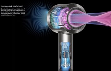 DYSON Haartrockner Supersonic HD07 Haartrockner inkl. 5 Aufsätze, Haarföhn 110000 U/min, 1600,00 W, Haare schonend trocknen, Diffusor, Kammaufsatz, Styling Düse, Ionen Technologie schonendes Styling & gleichmäßige Wärmeverteilung