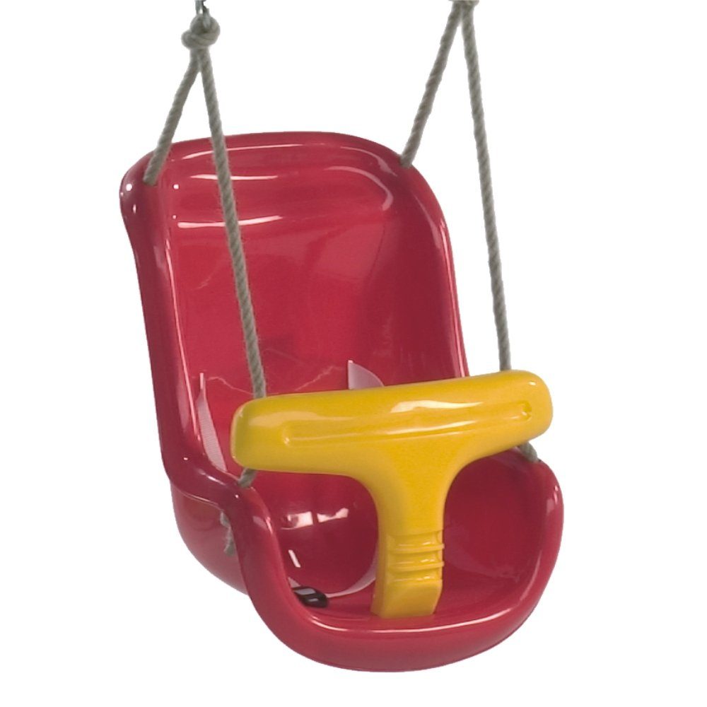 Wickey Babyschaukel Baby- Kinderschaukelsitz 2-teilig - MITWACHSEND - Spielturmzubehör, Sicherheitsgurte mit Klettverschluss, Extrem witterungsbeständig 