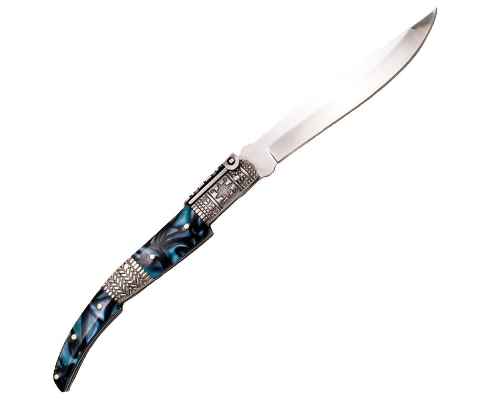 Third Taschenmesser Third Taschenmesser Ratschenmesser, Acryl mit Flachreliefbacken, 13cm, (1 St), Acrylbacken mit Edelstahlrelief