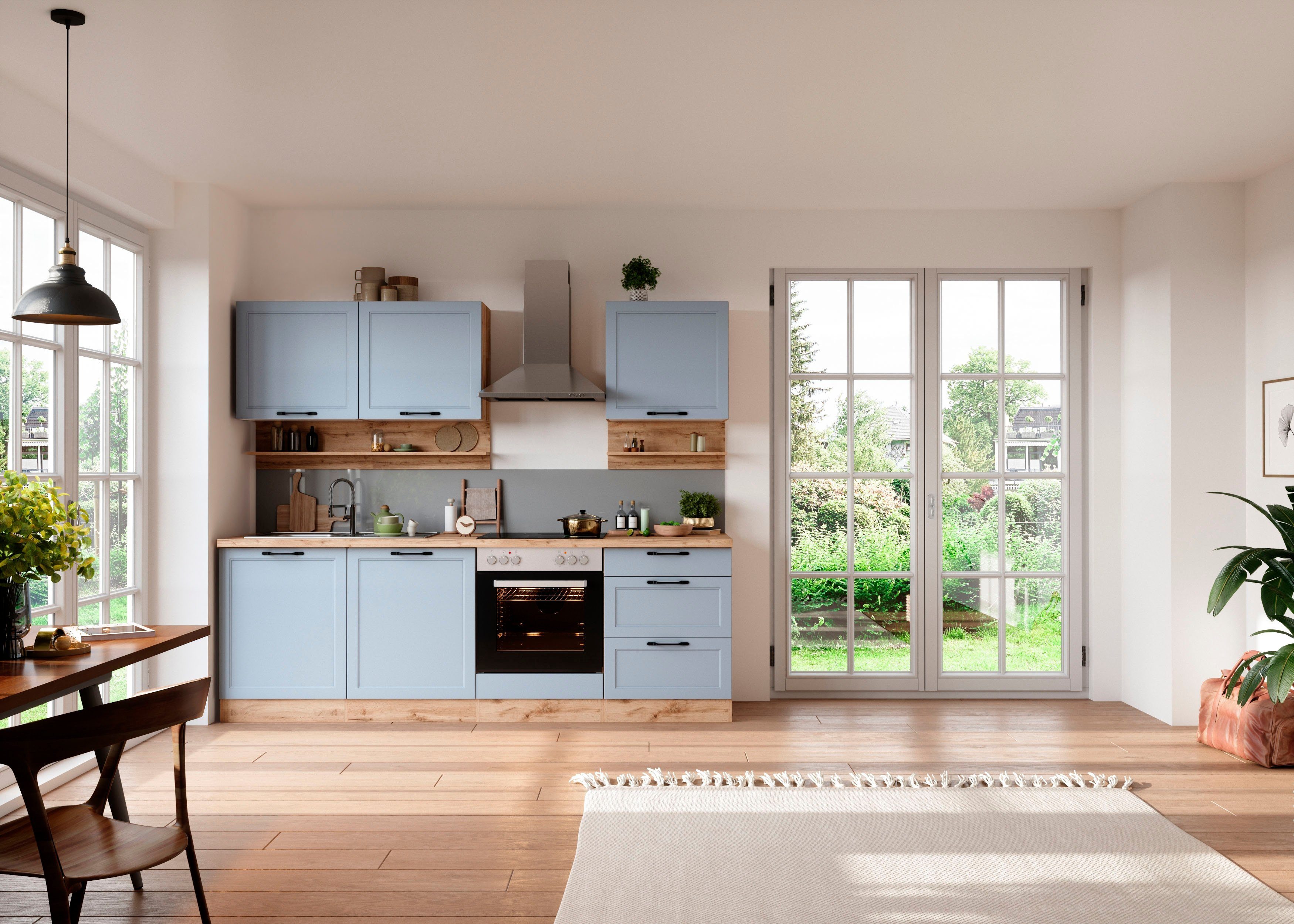 KOCHSTATION Küchenzeile KS-Lana, 240 cm breit, wahlweise mit oder ohne E-Ge günstig online kaufen