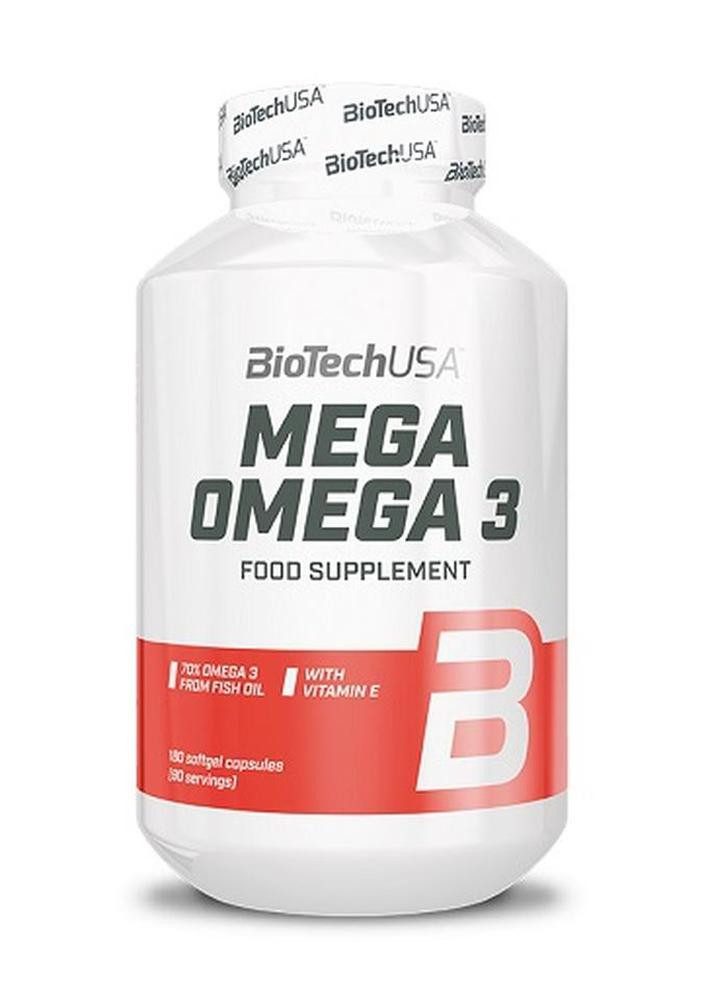 Biotech USA BioTechUSA Mega Omega 3, 180 Kapseln, 180 St.
