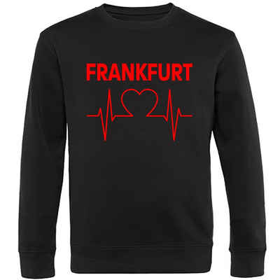 multifanshop Sweatshirt Frankfurt - Herzschlag - Pullover