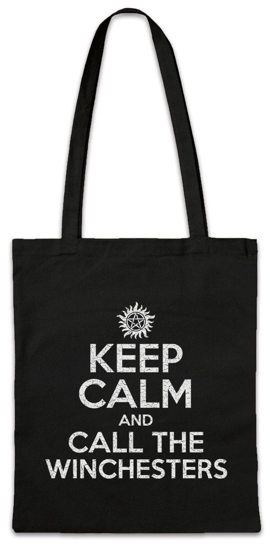 Urban Backwoods Beuteltasche Keep Calm And Call The Winchesters Stofftasche günstig online kaufen