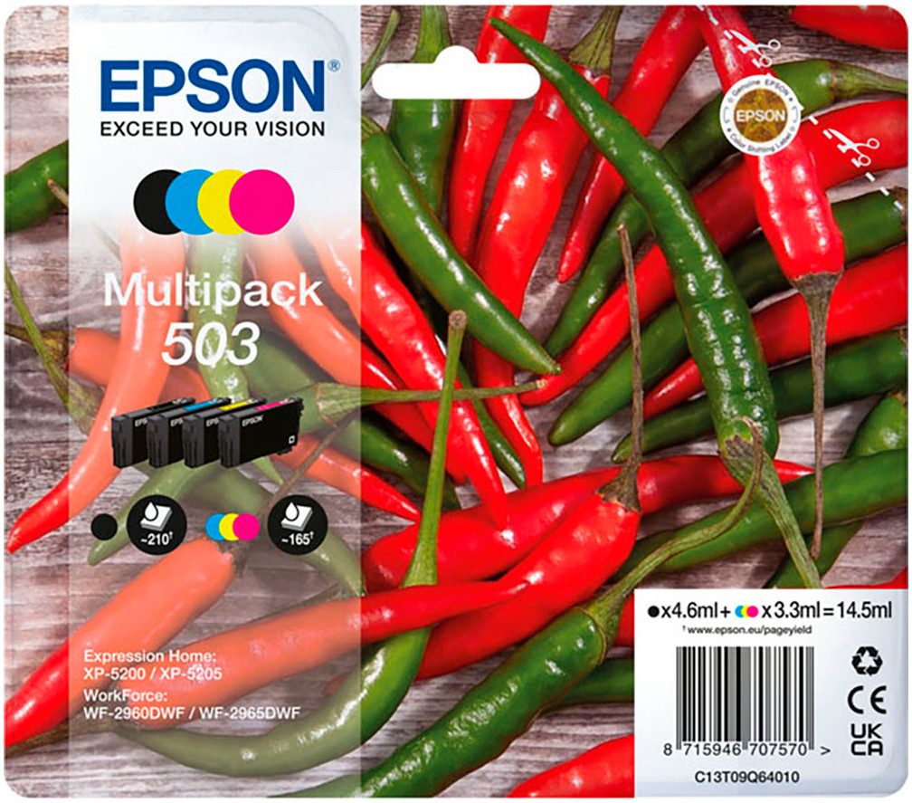 Epson Original Epson 503 Multipack (C13T09Q64010) Tintenpatrone