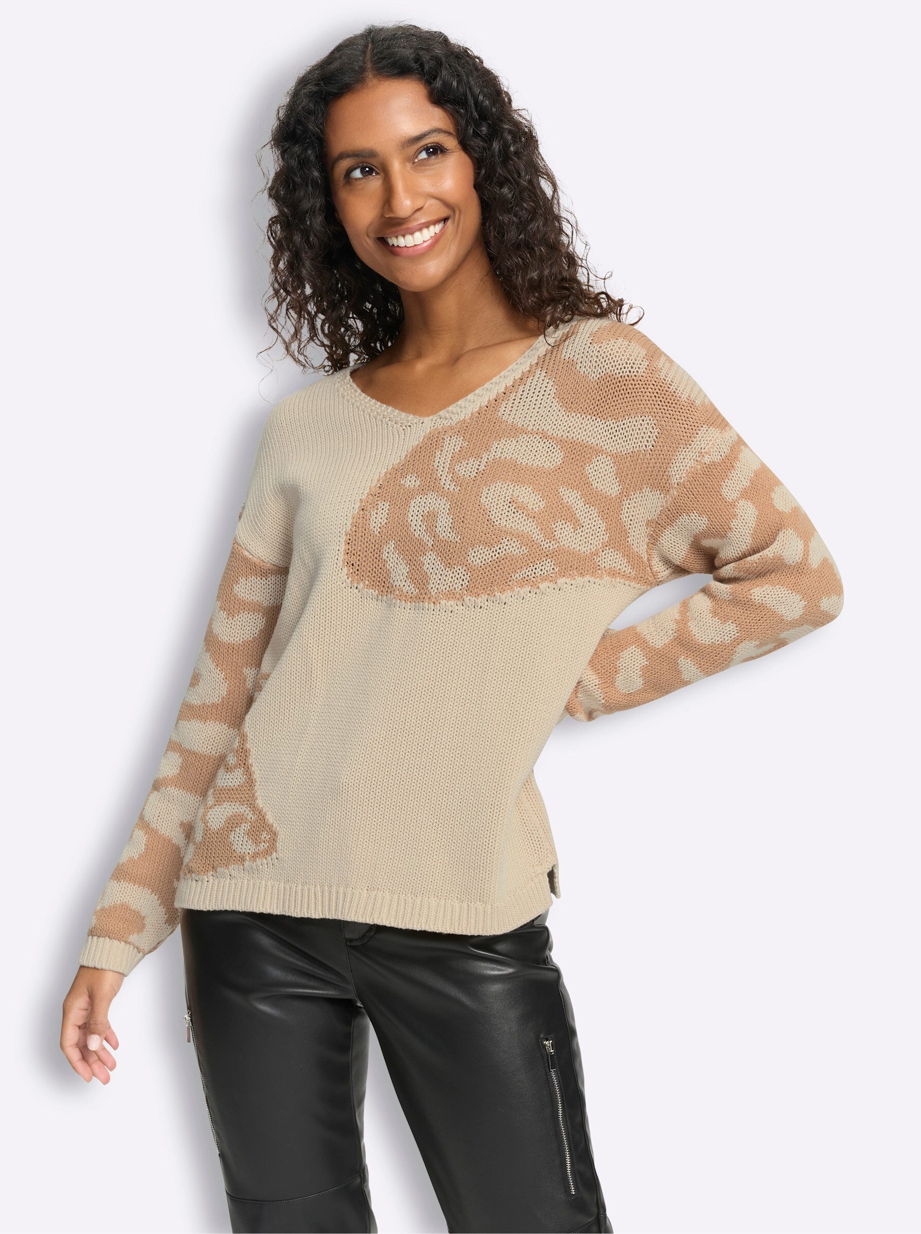 heine Strickpullover Pullover Langarm Grobstrick