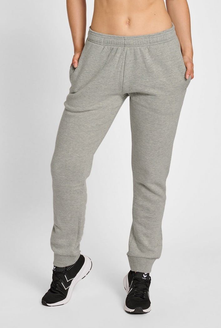 Sweatpants Freizeithose hmlRED Basic (Baumwolle) grau Damen