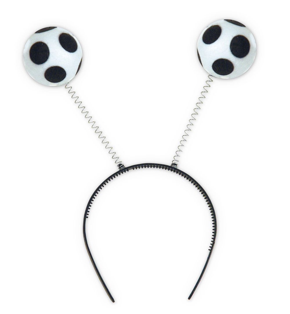 Fries Haarreif Deutschland Haarreif Fußball Wabbles Schwarz Rot Gold Fan Kostüm WM EM, 1-tlg.