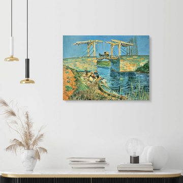 Posterlounge Acrylglasbild Vincent van Gogh, Le Pont de Langlois a Arles, Wohnzimmer Malerei