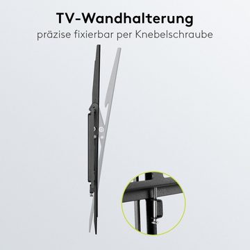 Goobay TV-Wandhalterung Basic TILT (L) TV-Wandhalterung, (bis 70,00 Zoll, inkl. Zubehör, 8° neigbar / 35 kg Traglast / Schwarz)