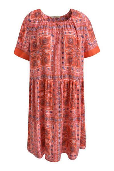 Smith & Soul Shirtkleid New Short Volant - flame orange print