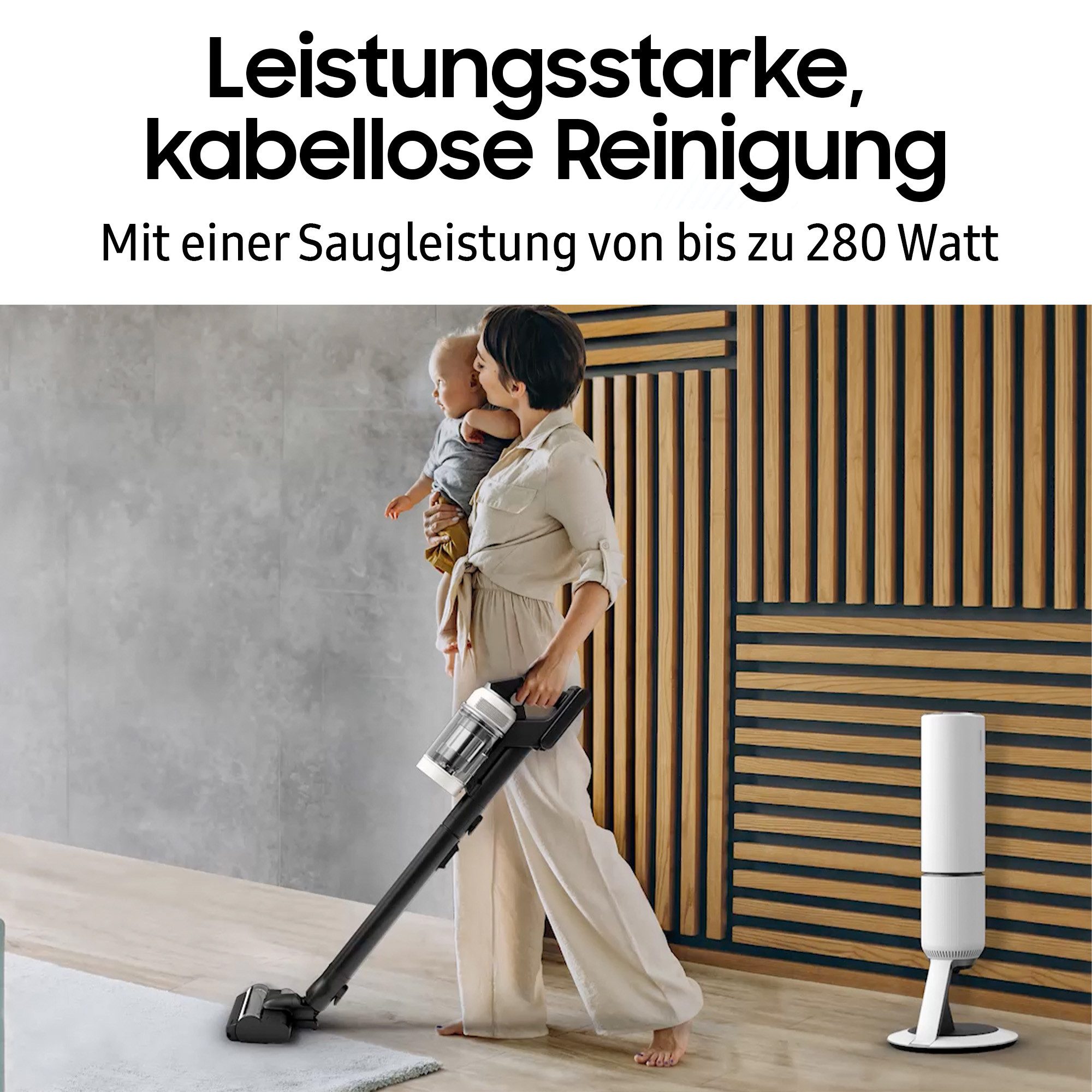 Samsung Akku-Handstaubsauger BESPOKE AI Jet CompleteClean, VS80F28EFP/WD, 770 W, beutellos