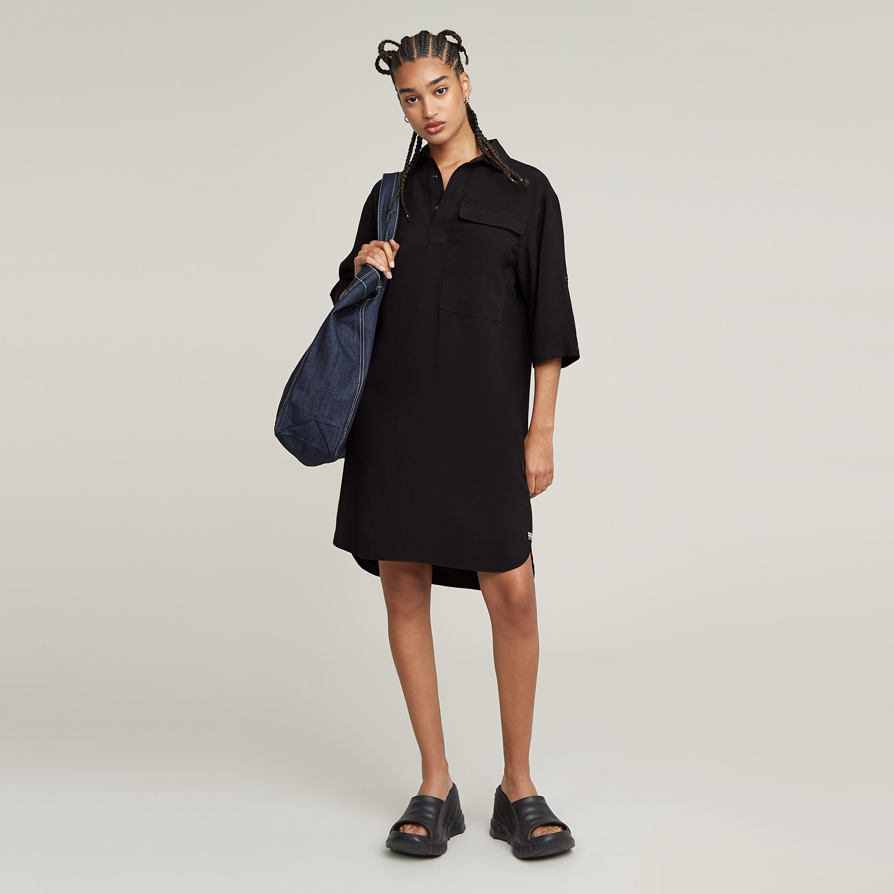 G-STAR Shirtkleid Shirt Dress mit krempelbaren Ärmeln günstig online kaufen