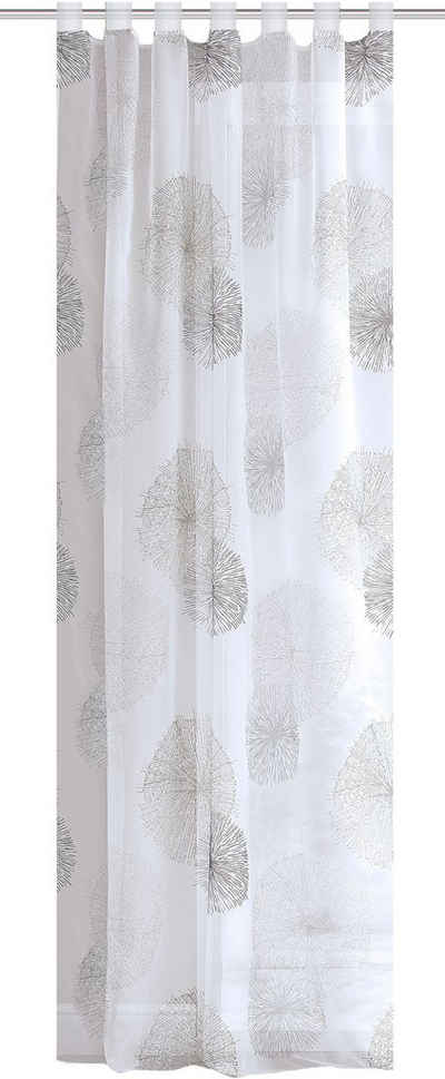 Vorhang »RAWLINS«, HOME WOHNIDEEN, Schlaufen (1 St), Schal aus Voile bedruckt