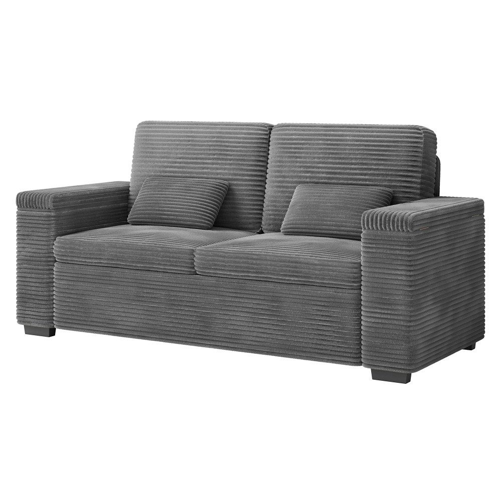 ToteBox 3-Sitzer Rough Stripe Corduroy Massivholzsofa günstig online kaufen