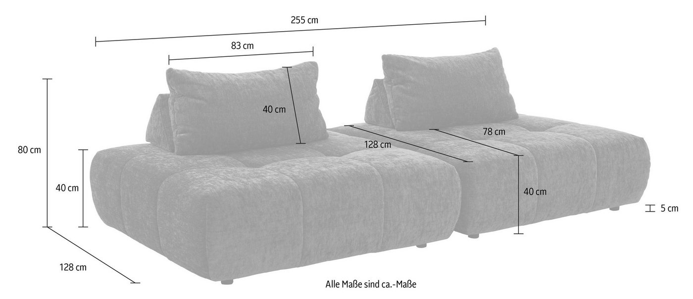 Guido Maria Kretschmer Home&Living Big-Sofa »Eidum«, variabel, inklusive Kissen-kaufen