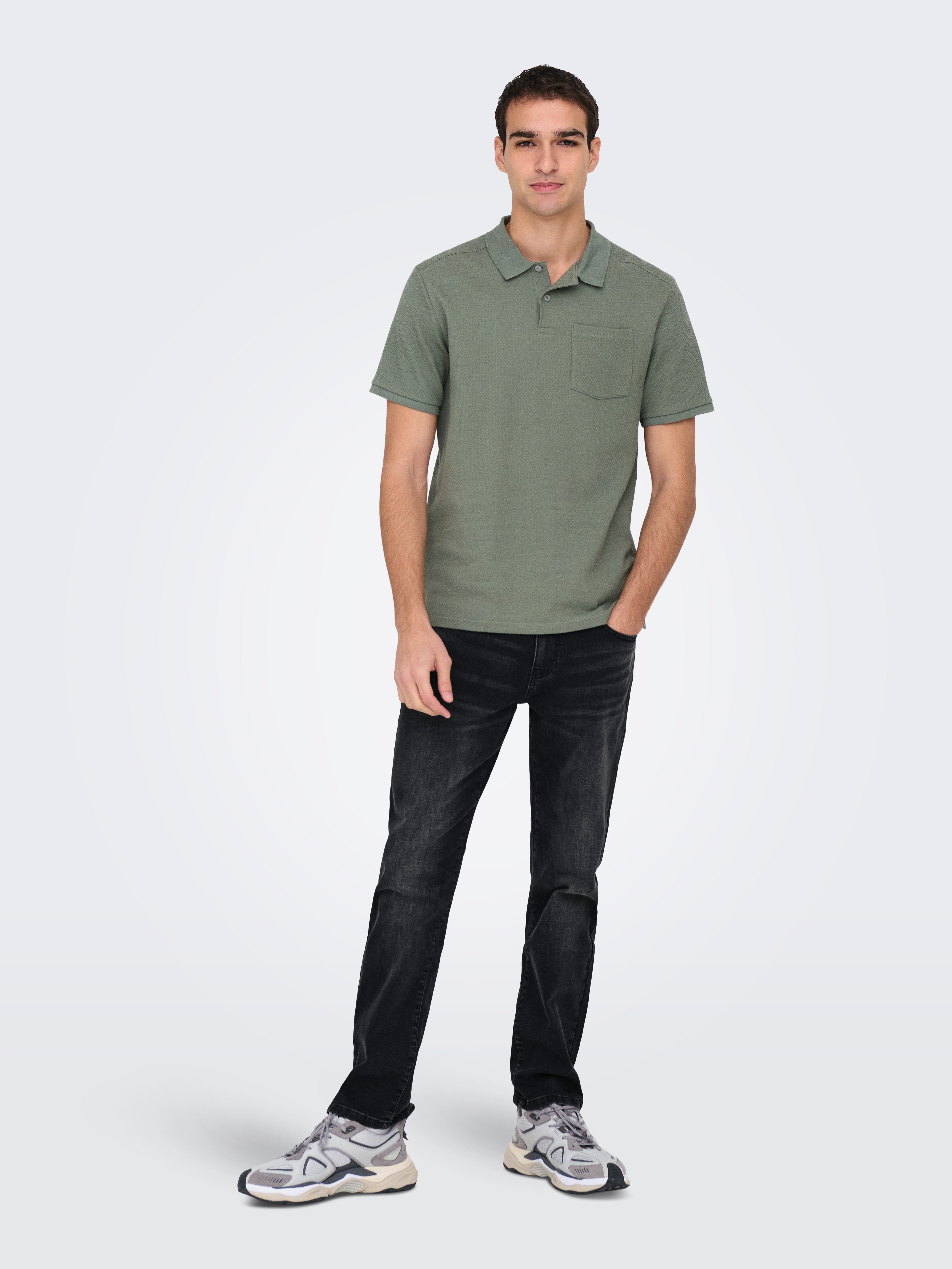 ONLY & SONS Regular-fit-Jeans ONSWEFT REG. WB 4101 PIM DNM NOOS Baumwollmischung, regular fit