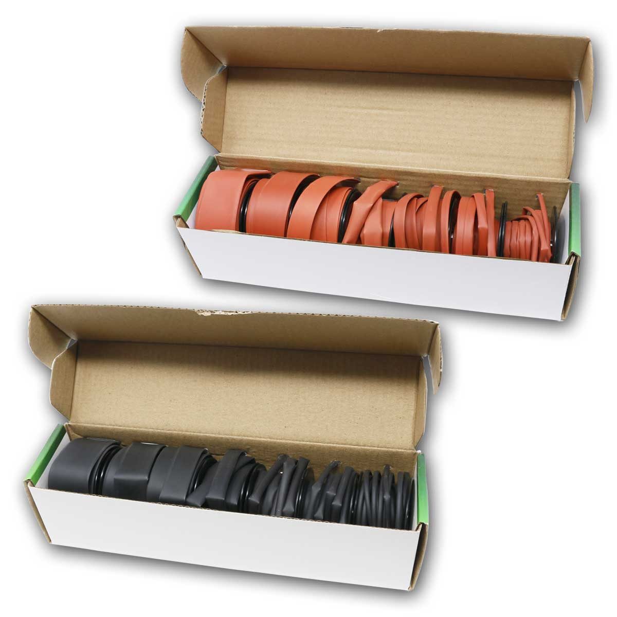 world-trading-net Schrumpfschlauch Schrumpfschlauch Service Kit Rot & Schwarz je 7 tl