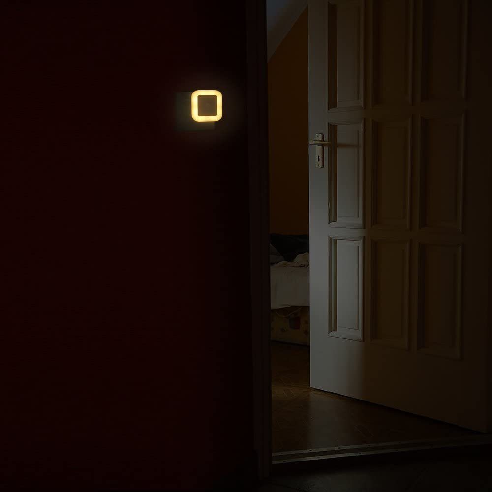 Stück] [2 Nachtlicht Nachtlicht mit Steckdose, Dämmerungssensor GelldG LED
