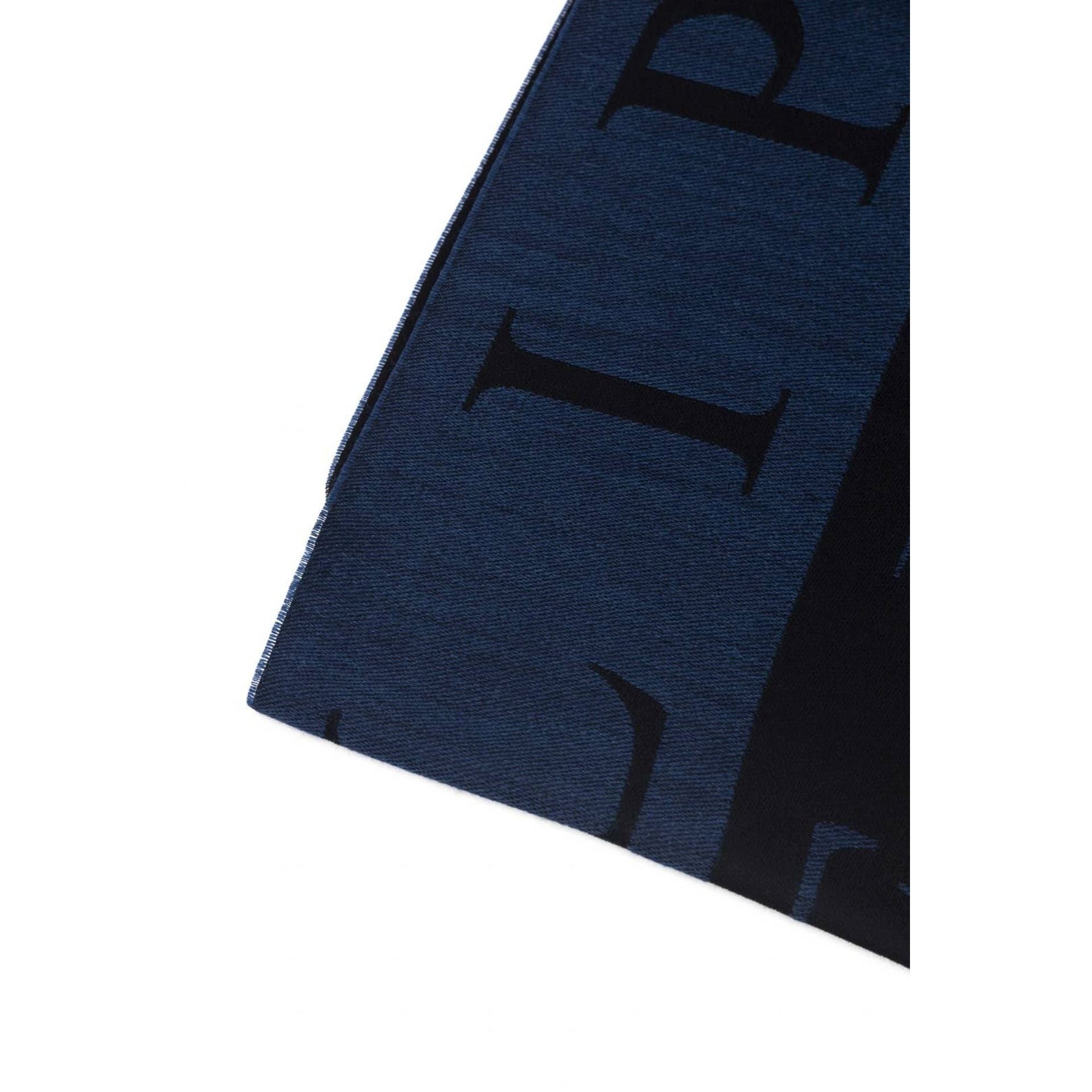 Designs Herren Plein, PLEIN Exklusive Mann für Schal, Schal PHILIPP modernen Blau-Schwarz, den Philipp