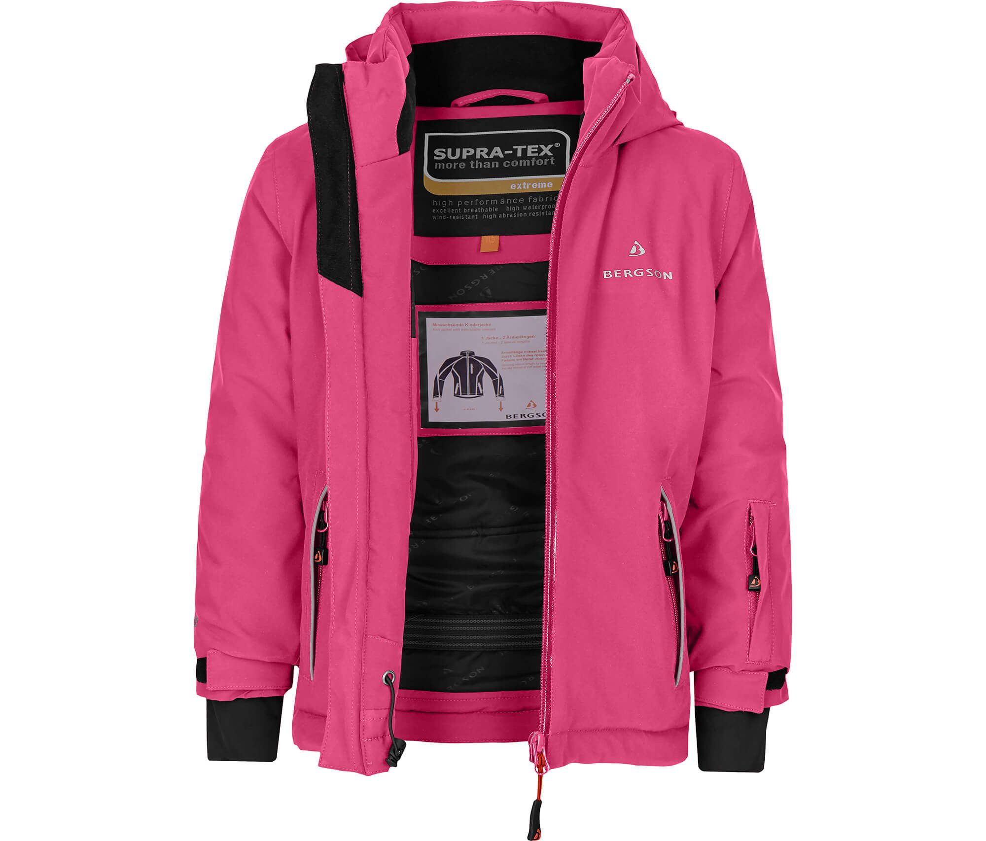 Bergson Winterjacke FRODO 2.0 Kinder Skijacke und Winterjacke, perfekt für kleine Wintersportler!