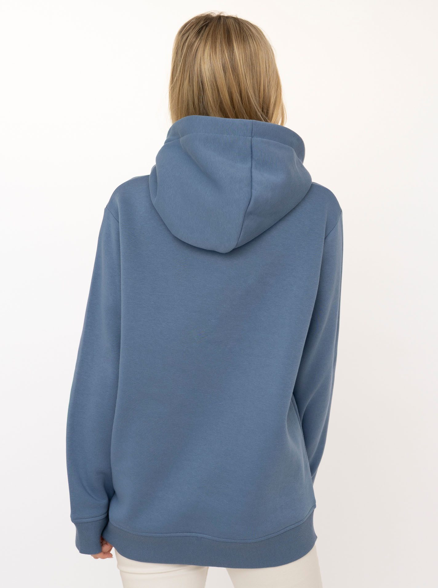 Zwillingsherz Hoodie "Seepferdchen" runde Stickerei, maritimer Look, Kapuze, Tasche