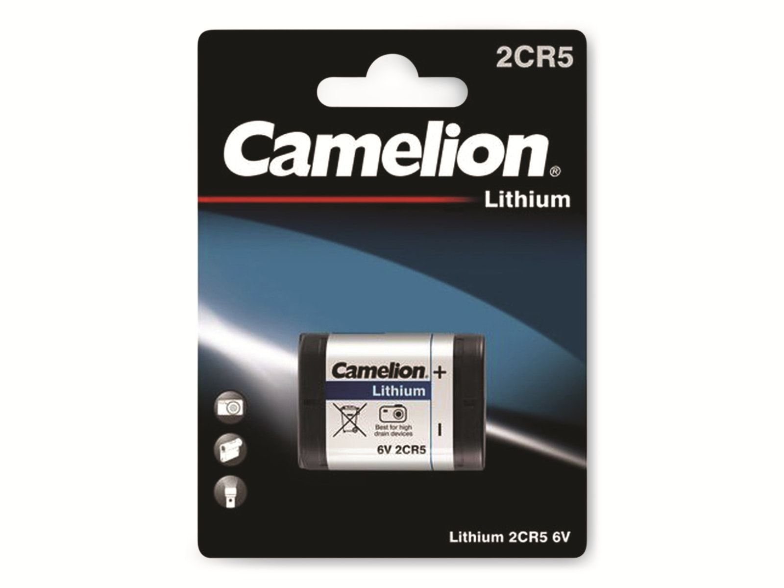 Camelion CAMELION Lithium-Batterie CR 2CR5 1 Stück Batterie