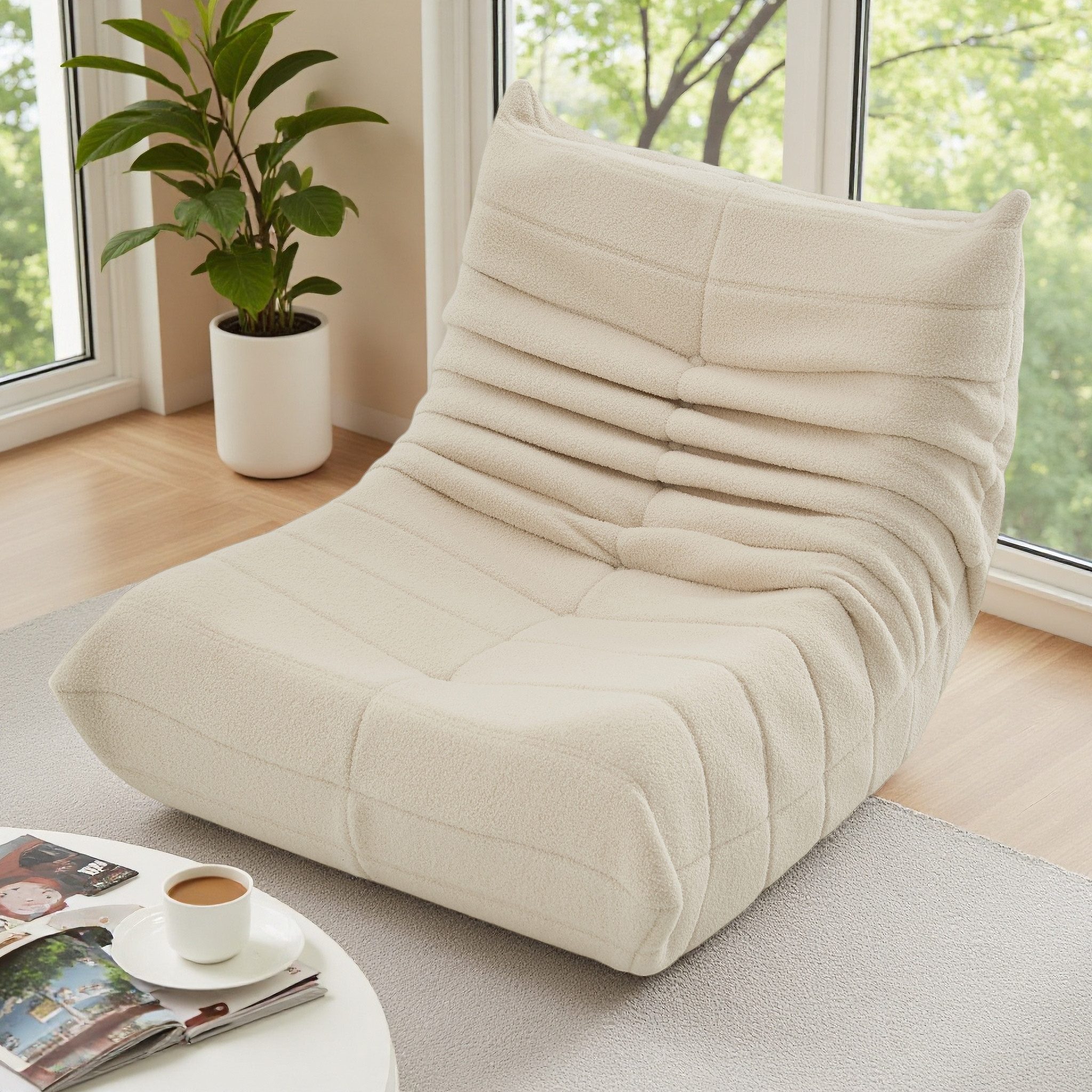 Simurq Sessel Sitzsack Sitzsack Relax-Sessel Lehnsessel Lazy Sofa-Stühle Einzelsofa (1 St, Modern, für Wohnzimmer & Schlafzimmer)
