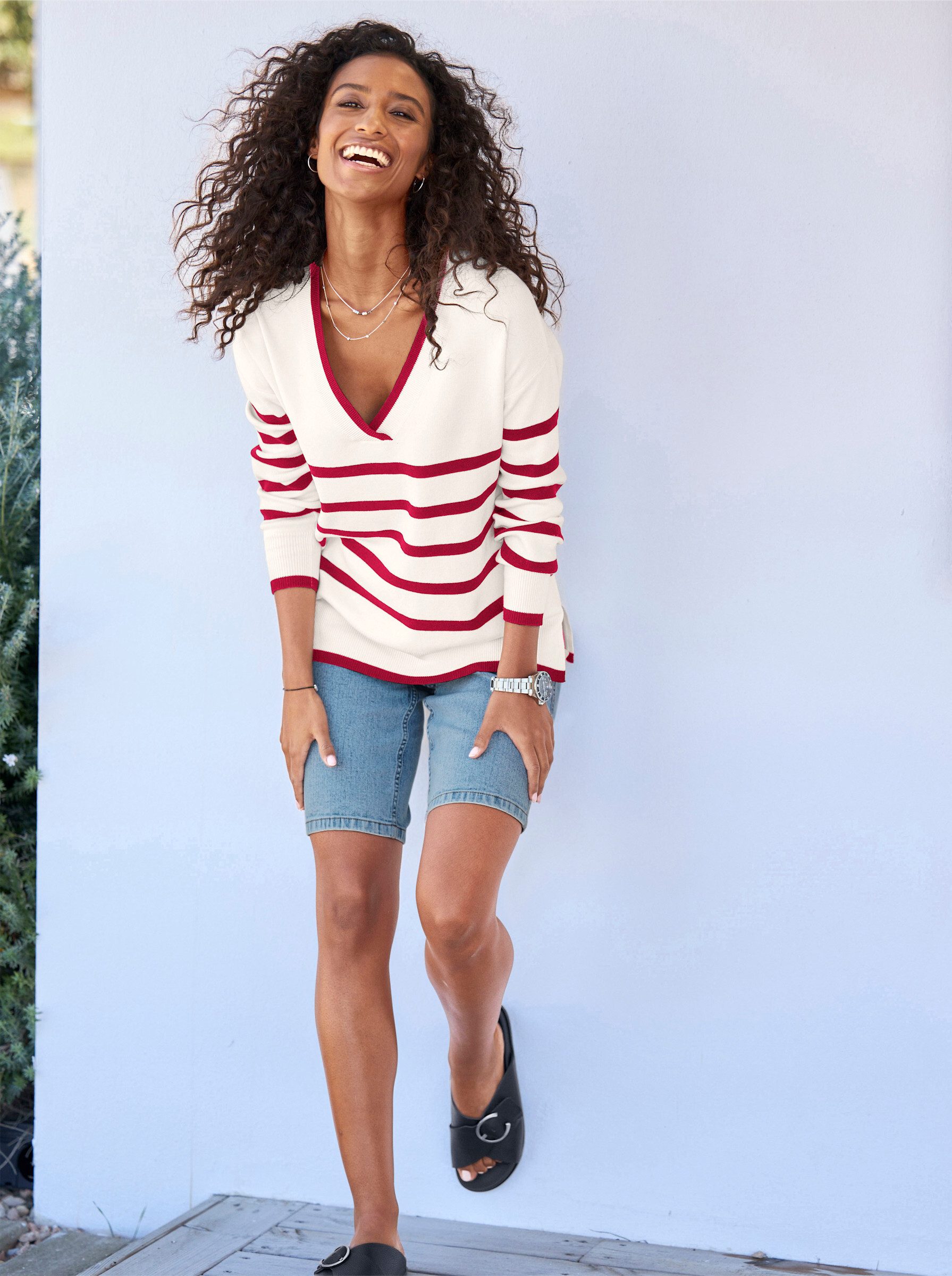 heine Strickpullover Pullover Langarm Feinstrick