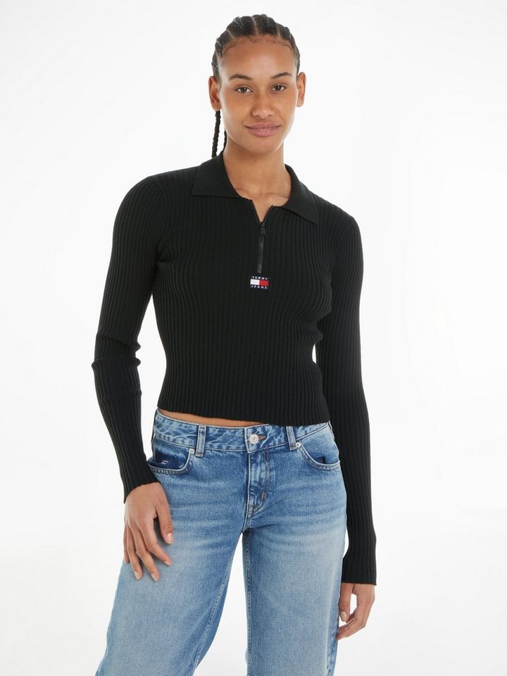 Tommy Jeans Strickpullover mit Tommy Jeans Markenlabel