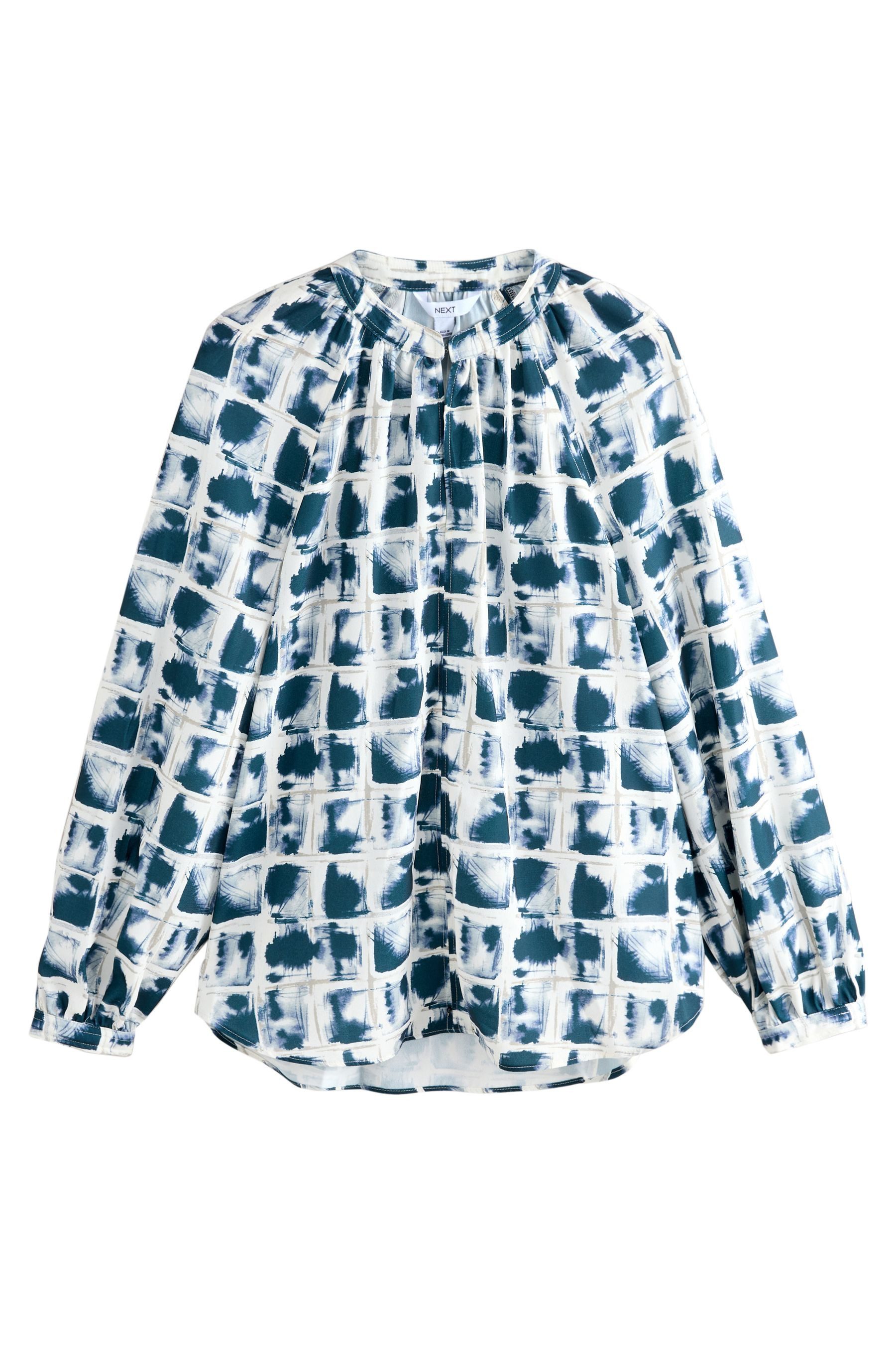 Next Langarmbluse Langärmelige Bluse mit V-Ausschnitt günstig online kaufen